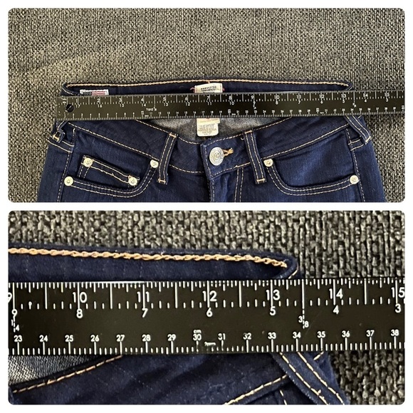 True Religion Halle Flag Embroidery Label Skinny Jean See Description Runs Small - Picture 7 of 11